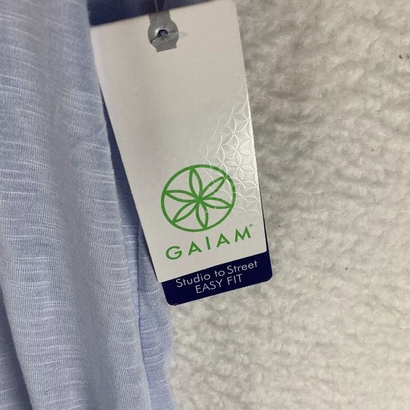 Gaiam Tank‎ Top Womens XS Xenon Blue High-Low Easy Fit Round Neck 7115 - Picture 3 of 8